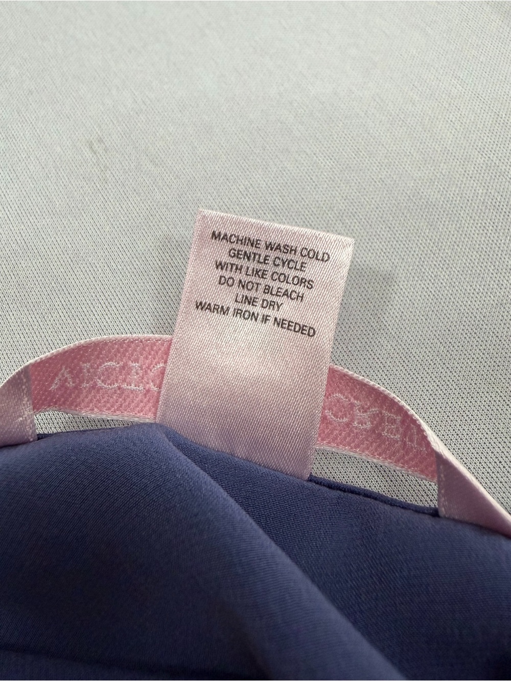 Vintage Victoria's Secret 100% Silk Blue Charmeuse Slip Dress Lingerie Small - Picture 7 of 7